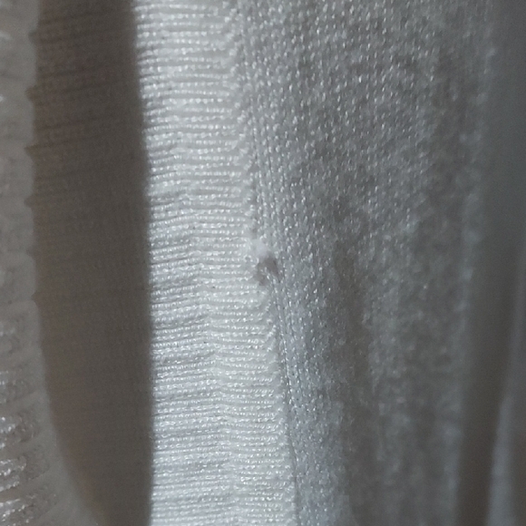 Elegant White Open Front Cardigan - Picture 3 of 6